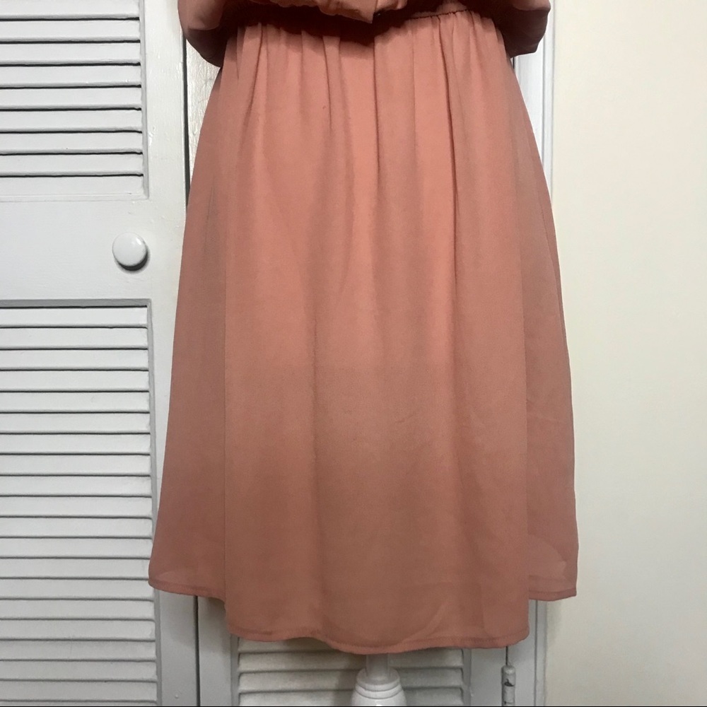 Forever 21 pink dress with black accents - Picture 3 of 4